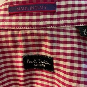 Paul Smith Red Checked Dress Shirt - image 1